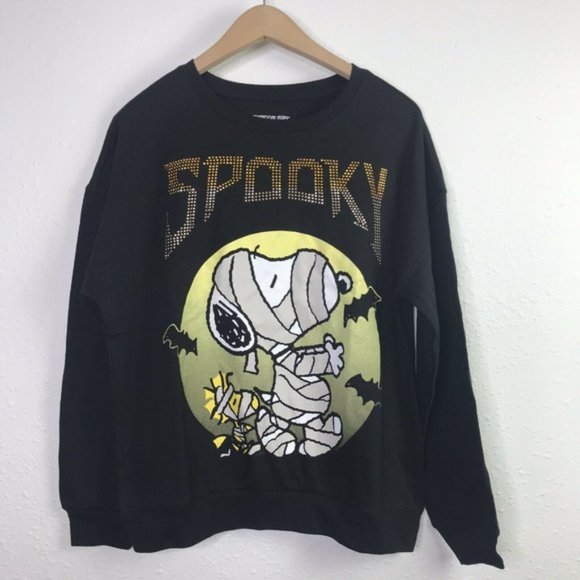 Peanuts Tops - Women's Spooky Snoopy Halloween Graphic Sweatshirt